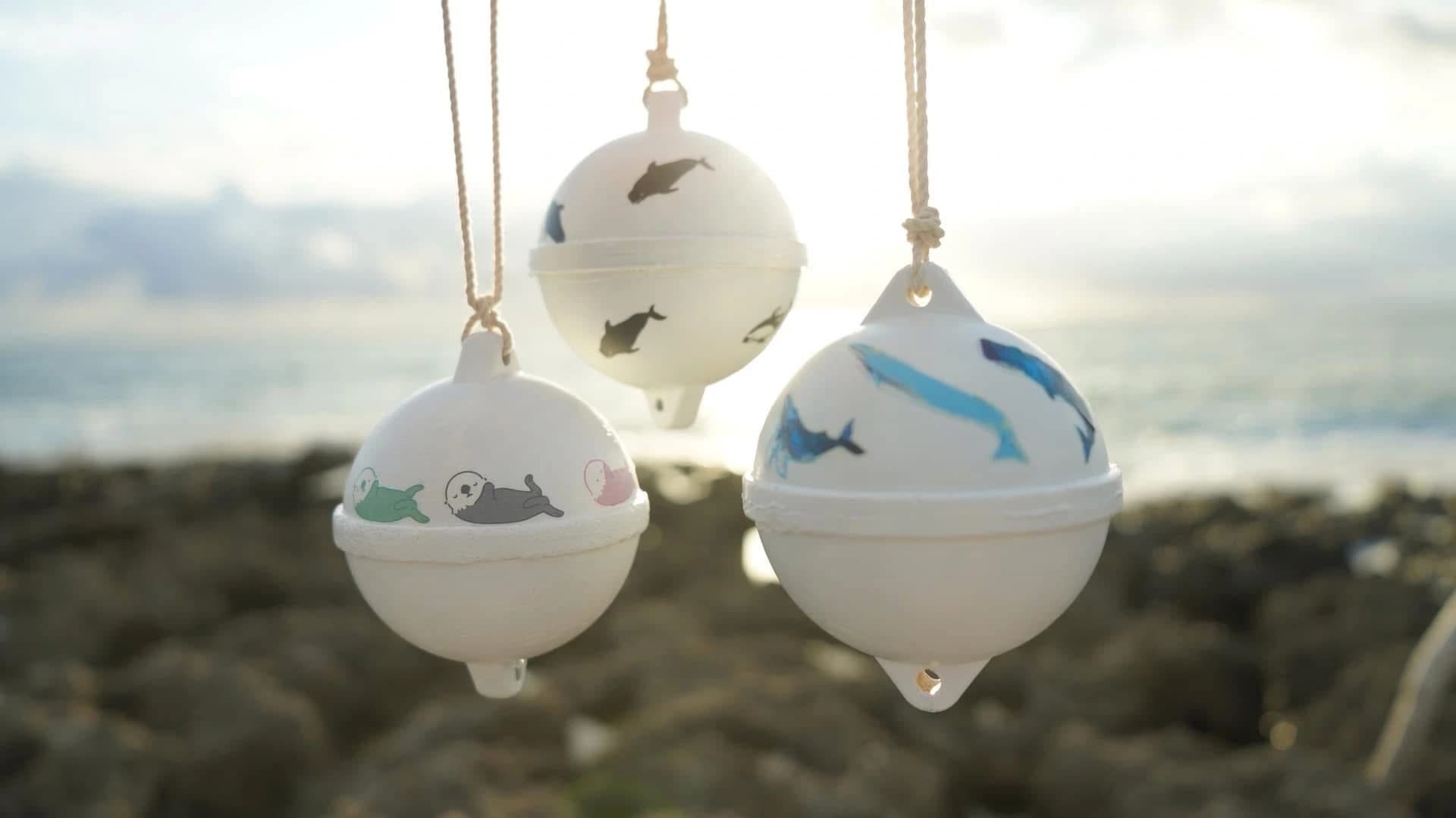 廢棄浮球經創意改造，成為獨一無二的海廢藝術品