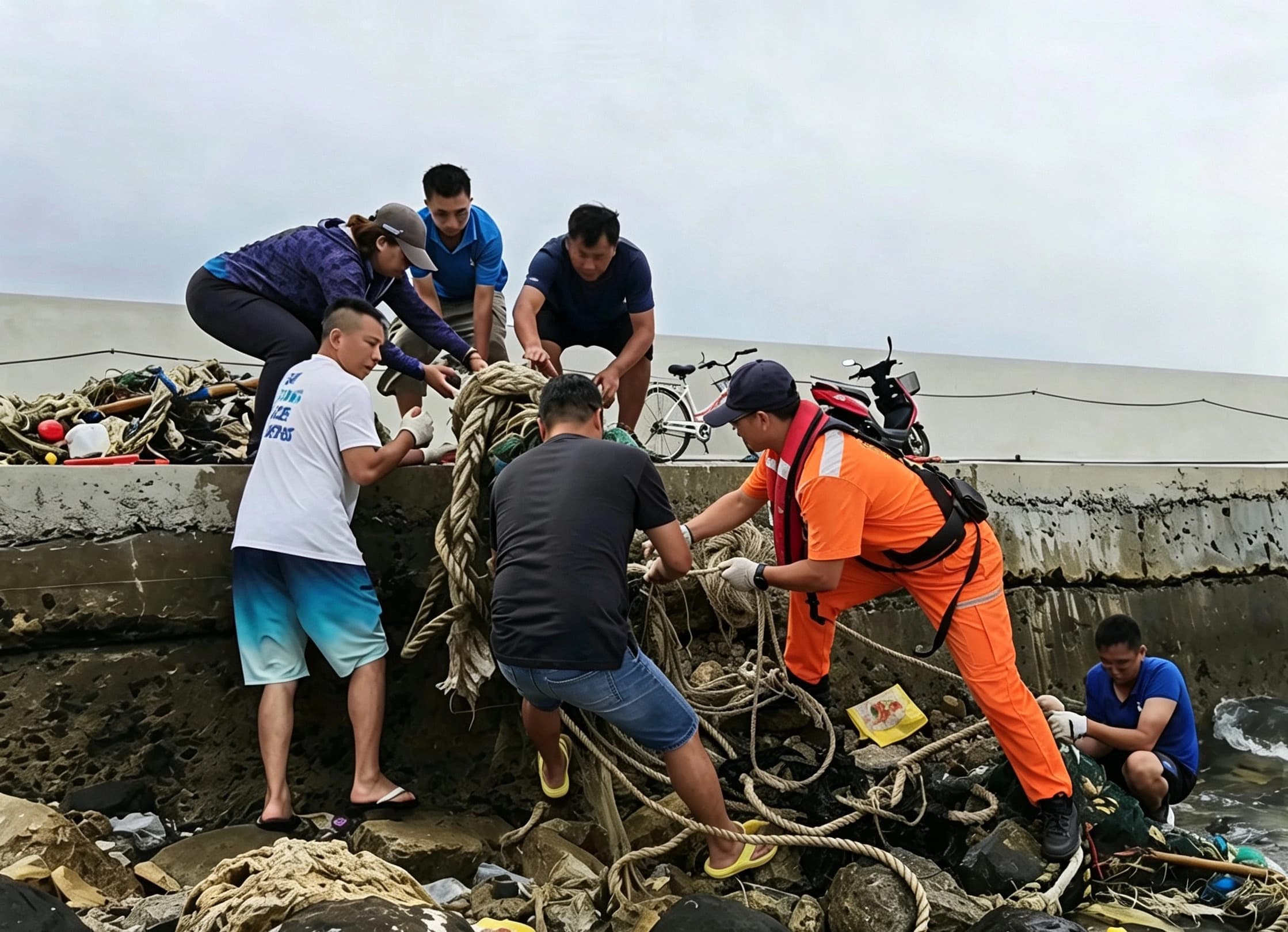 攜手清除海漂垃圾_共築四島蔚藍家園