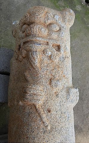 出土遺失已久的官澳風獅爺