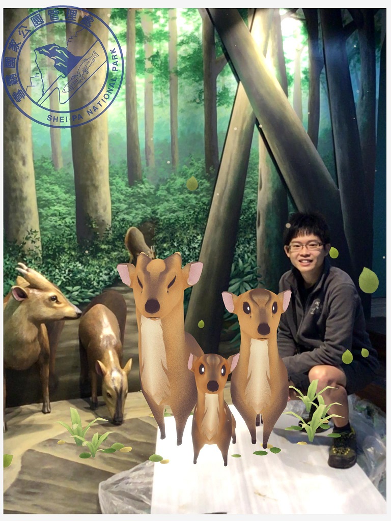 館內山羌AR擴增實境與3D立體彩繪