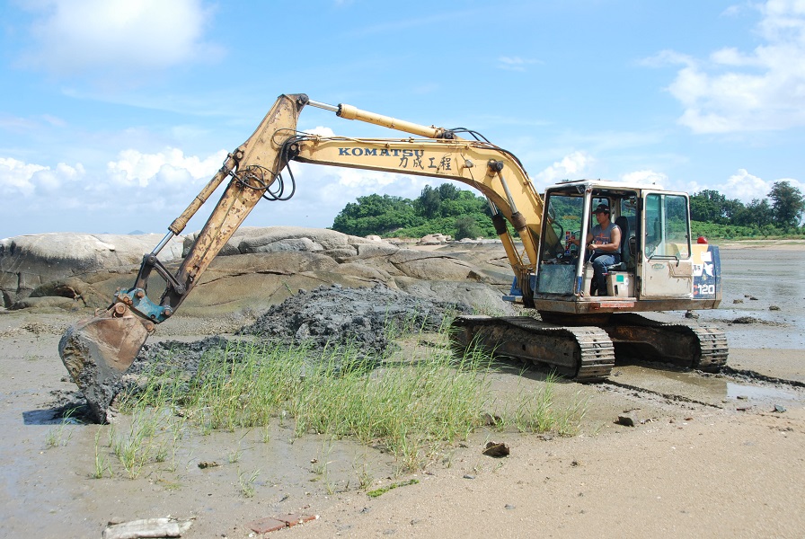 大範圍機具清除情形（馬山）