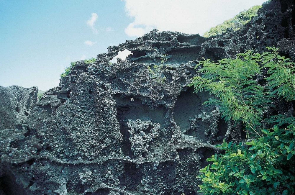 青蛙石步道上的風化窗/墾管處提供