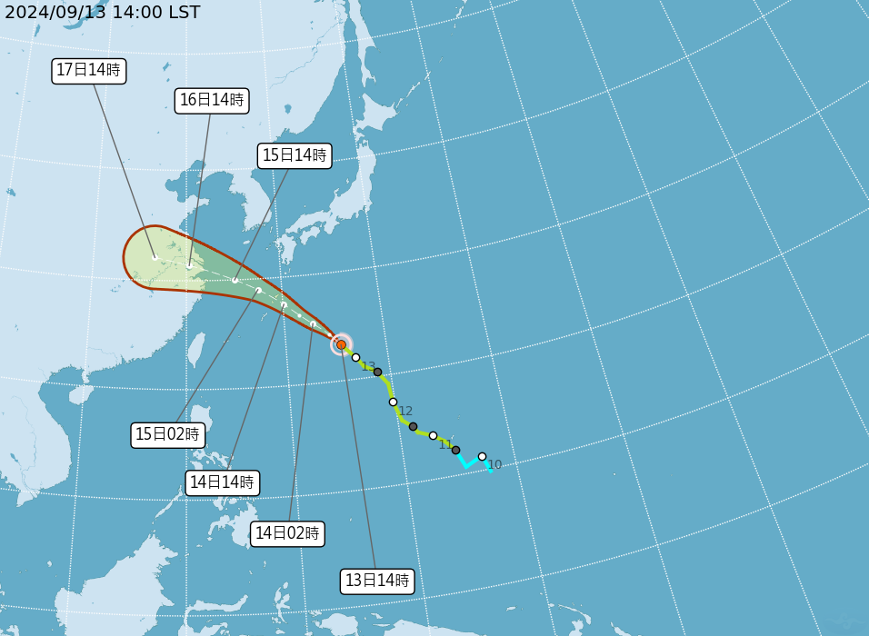 alt-貝碧佳颱風生成，國家公園署提醒密切關注颱風走向及動態-1