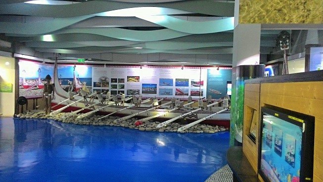 海洋國家公園服務解說中心內部陳列