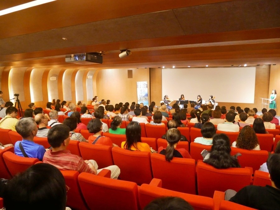 影片發表會開幕表演， 表演者為臺北市金華國中管樂隊  (國家公園電子報編輯小組提供)