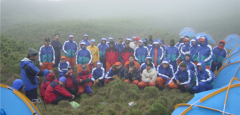 林政翰於合歡山區教授消防署進階山區救難課程／林政翰提供