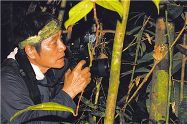 Hsu was all focused taking picture of Nature photography.