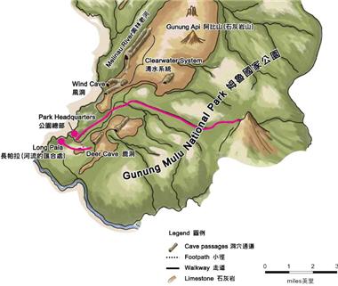 姆魯國家公園地理位置圖/ 朱立雯繪