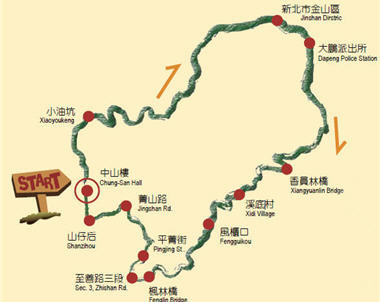 陽明山國家公園單車路線圖