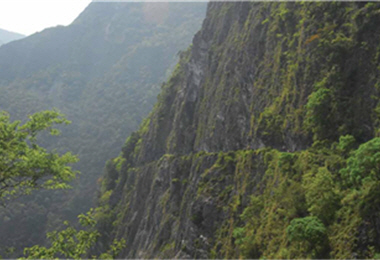 Historic trails bear the records of the life of our ancestors.In the picture is the old Jhuilu Road /by Mao-yao Lin