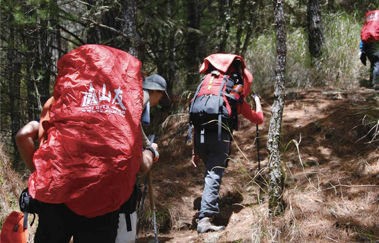 Weng is basically against building any more new trails in order to protect the mountains and forests./ by Zhen-yi Zheng