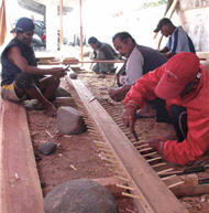 Uniting social groups through the establishment of fishing groups, is the corevalue of heritage to be passed down in this boat-building activity./ Provided byMNP Headquarters