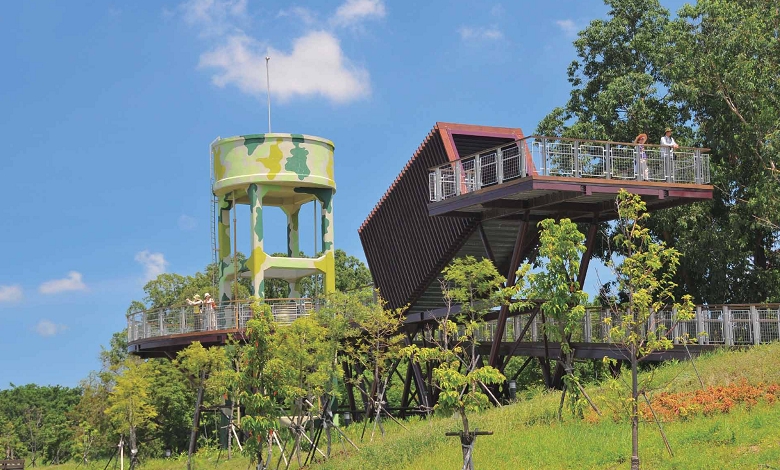 衛武營都會公園是個融合軍事風格的藝術文化生態園區/ 高雄市政府工務局養護工程處提供