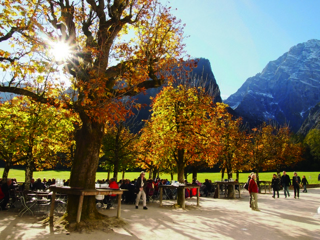 遊客中心旁的用餐區，美不勝收 黃淑貞攝