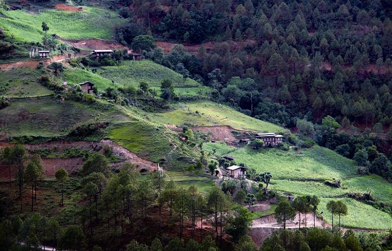 79%的不丹人居住在鄉村地區 李承臻攝