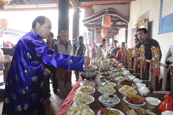  瓊林祭祖各式祭品／陳長志攝