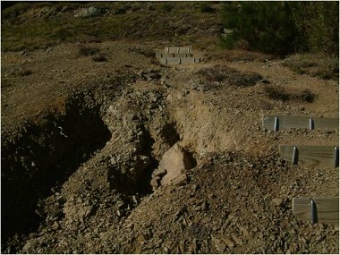 受到沖蝕的地表／廖天賜提供