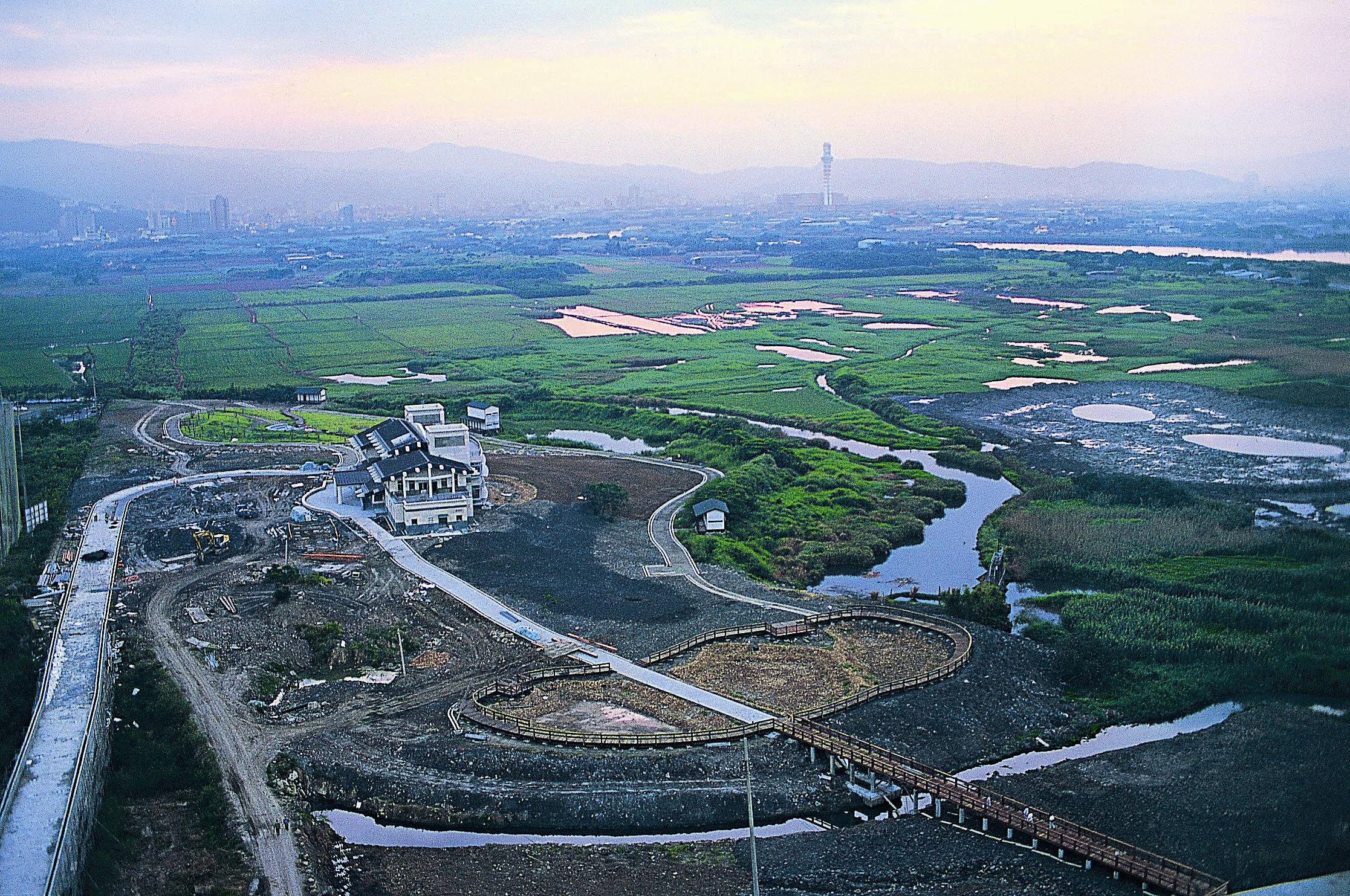 2001年關渡濕地成立之初的樣貌。