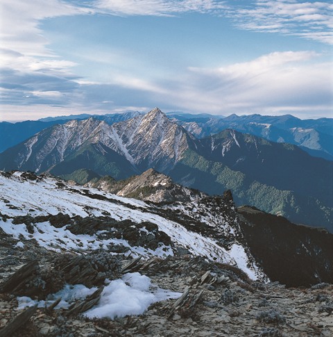 有「寶島第一尖」之稱的中央尖山。