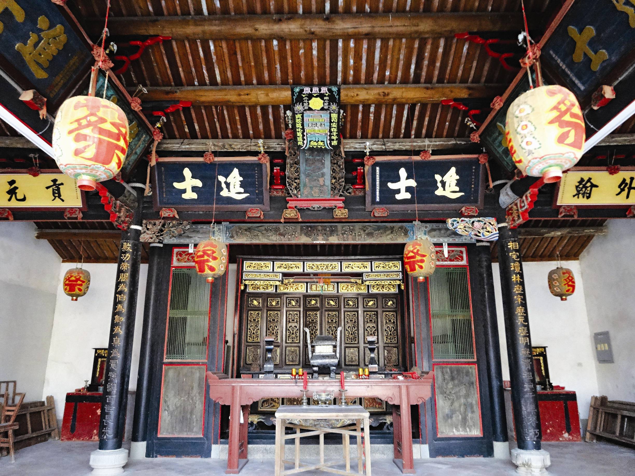 宗祠建築為聚落的中心(瓊林蔡氏家廟)／江柏煒攝