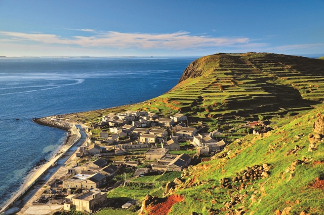 東嶼坪嶼的階梯式菜宅／海管處提供