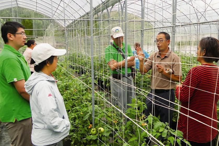 玉管處及慈心輔導東埔有機蔬果管理課程暨現地指導