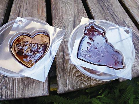 灌模後的無患子手工皂，再等上一個月的時間便能使用囉！