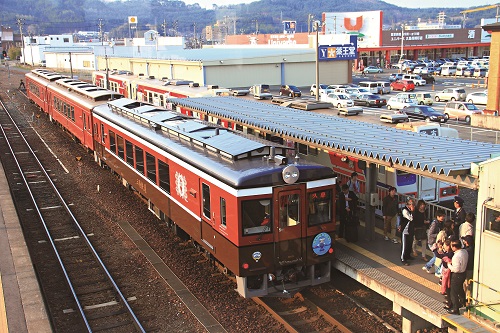 三陸鐵道的特色座敷列車／陳怡珊攝