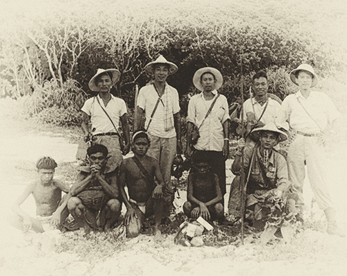 蘭嶼學術調查隊(攝於1954.07.30),後排左一為黃增泉/黃增泉提供