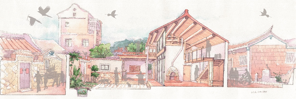 里院長向剖面圖