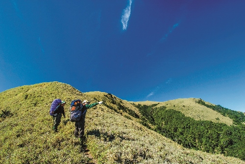 玉山的保育巡查員進行例行巡查／何小綠攝