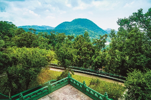  由陽明書屋後方遠眺紗帽山／楊懷智攝