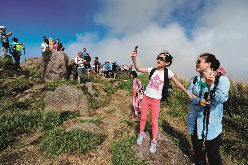 國家公園內常可見到親子同遊的畫面/楊懷智攝