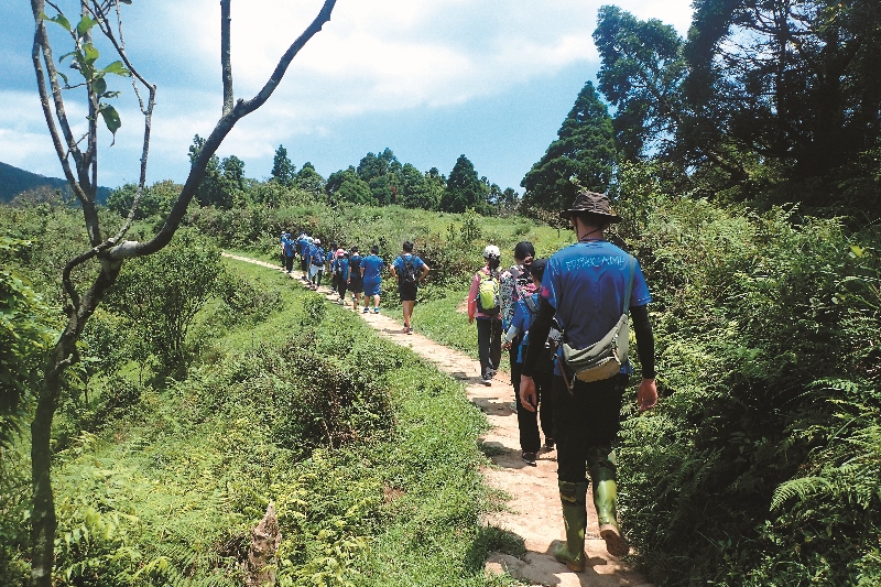 麝香貓組的大縱走活動，富有體 力和耐力的挑戰性／陽管處提供