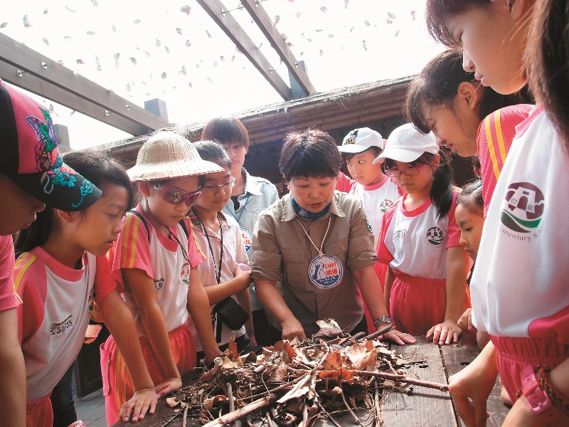 「HAPPY 相見歡」─實地觀察、動手操作， 並利用查閱圖鑑，學習鳥類的辨識技巧，增 加學習的印象與樂趣／台管處提供