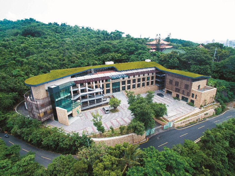 壽山國家自然公園遊客中心空拍圖/壽籌處提供