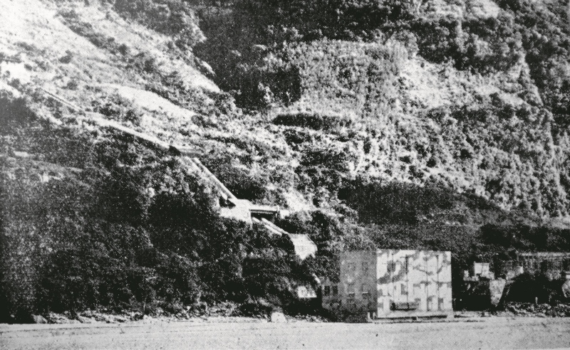 二戰爆發，風雨飄搖中竣工的「塔次基里溪第一發電所」，機電設施著上迷彩色