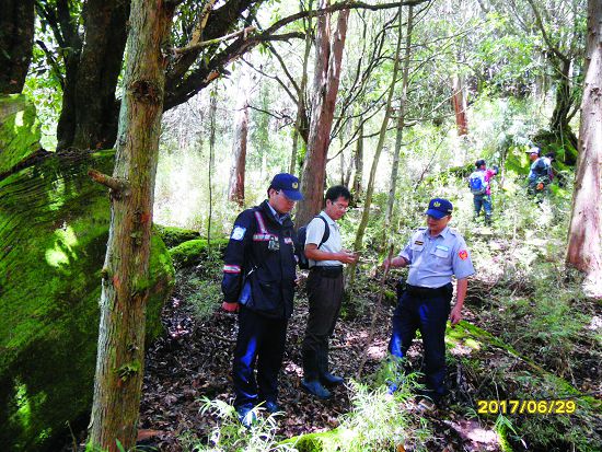 協助國家公園保育巡查員進行境內巡查亦是保七總隊的重要工作之一/玉管處提供