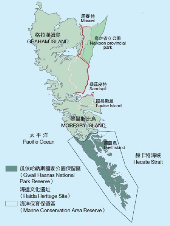 達瓜依群島及瓜依哈納斯國家公園範圍
