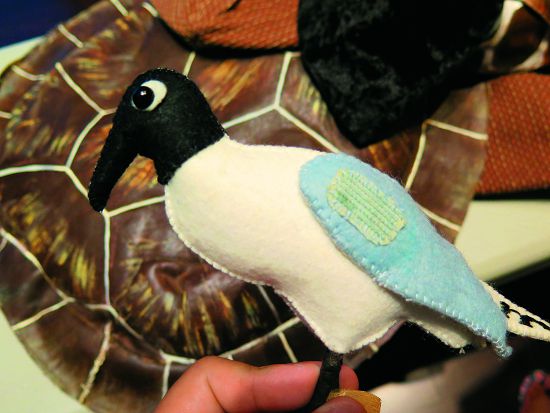 紙芝居使用的手工生物立體模型做工精緻／吳建旺攝