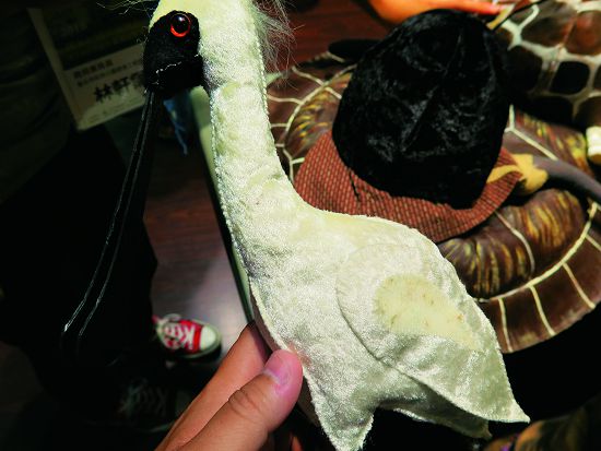 紙芝居使用的手工生物立體 模型做工精緻／吳建旺攝