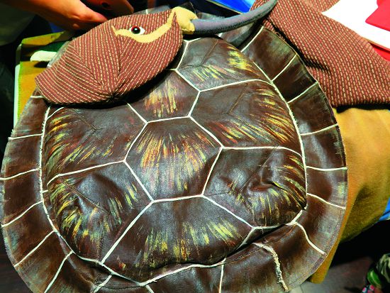 紙芝居使用的手工生物立體模型做工精緻／吳建旺攝