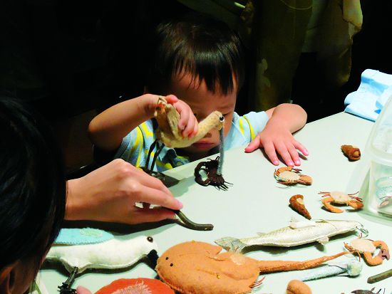 不同年齡層的孩童對於事物的感知不同，這是環境教育媒材創作者需要去摸索的／呂慧穎攝