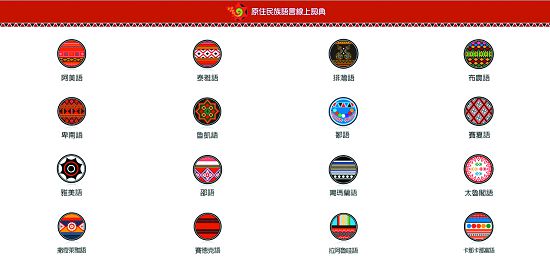  《原住民族語言線上詞典》／資料來源：擷取自原住民族委員會《原住民族族語線上詞典網頁》（http://m-dictionary.apc.gov.tw/Copyright.htm）