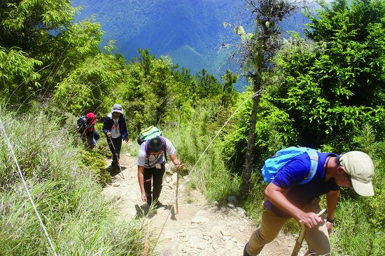 努力挑戰蜿蜒的山路