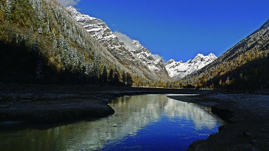 長坪溝位於四姑娘山之木骡子景點／鄭磊提供