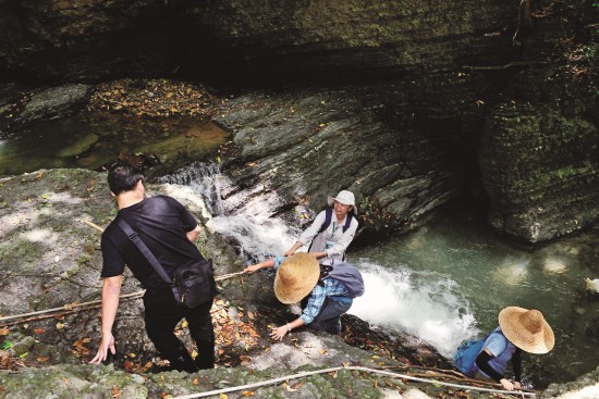 欖仁溪是當地的生態秘境,因位於生態保護區內,須事前申請或由在地社區解說員帶領才能進入