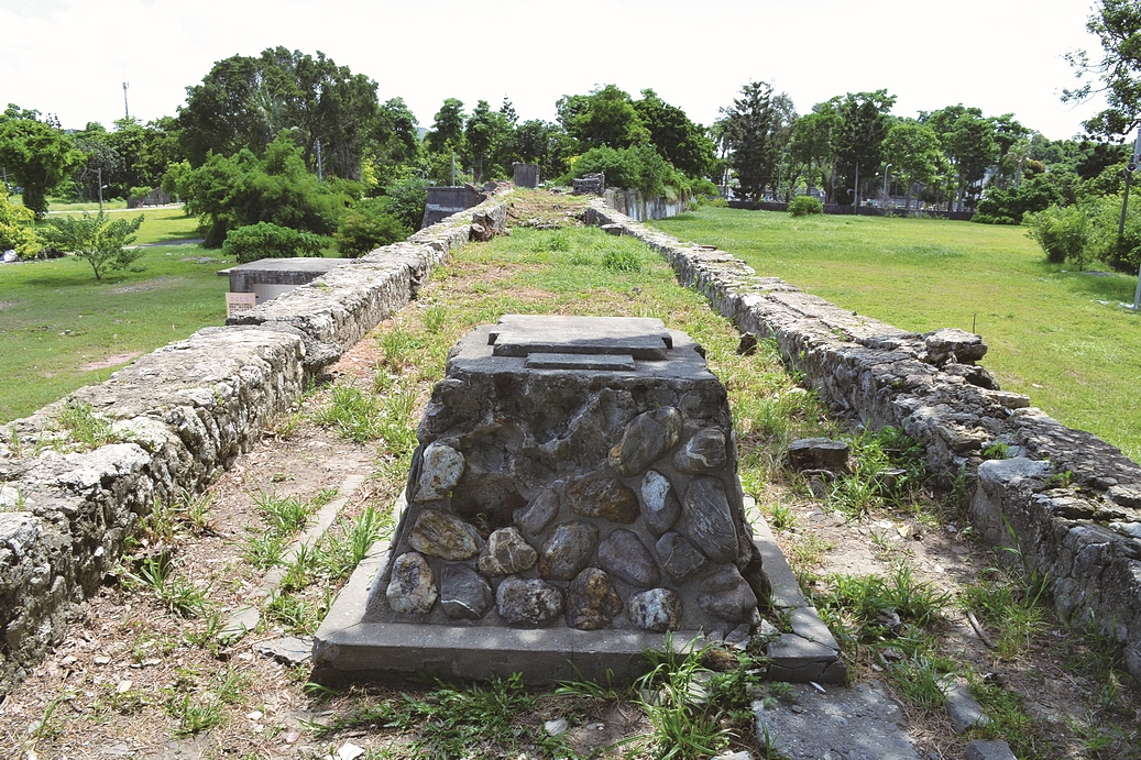建在左營舊城上的日軍震洋神社遺址/郭吉清 提供