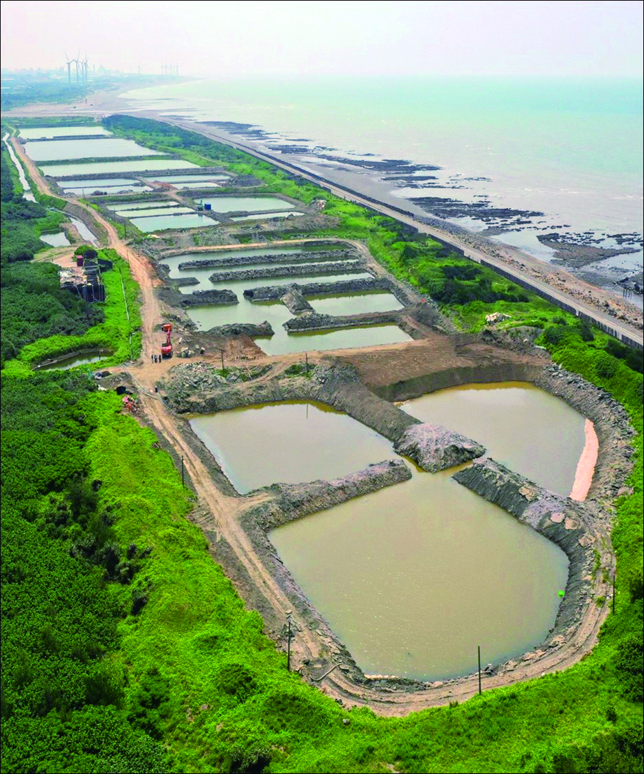 魚塭拆除後空拍圖