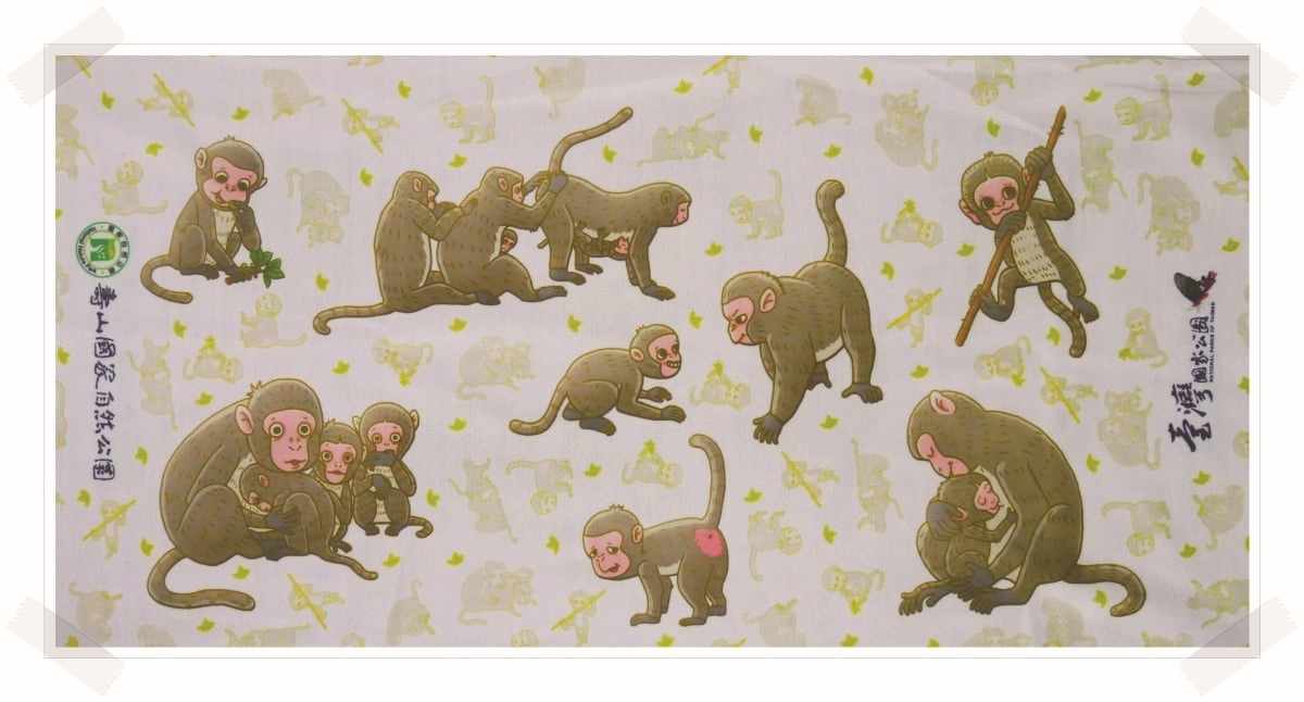 臺灣獼猴臉譜動作涼感頭巾／
國家自然公園管理處 提供